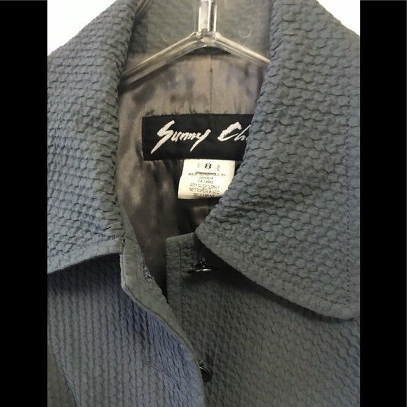 SUNNY CHOI Vintage Blazer Jacket & Pencil Skirt Suite Minimalist Neutral 8 - Picture 5 of 7